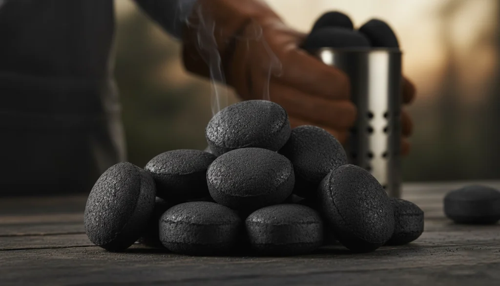 hardwood briquette charcoal