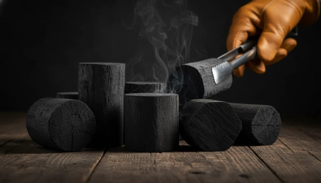 premium cut hardwood charcoal